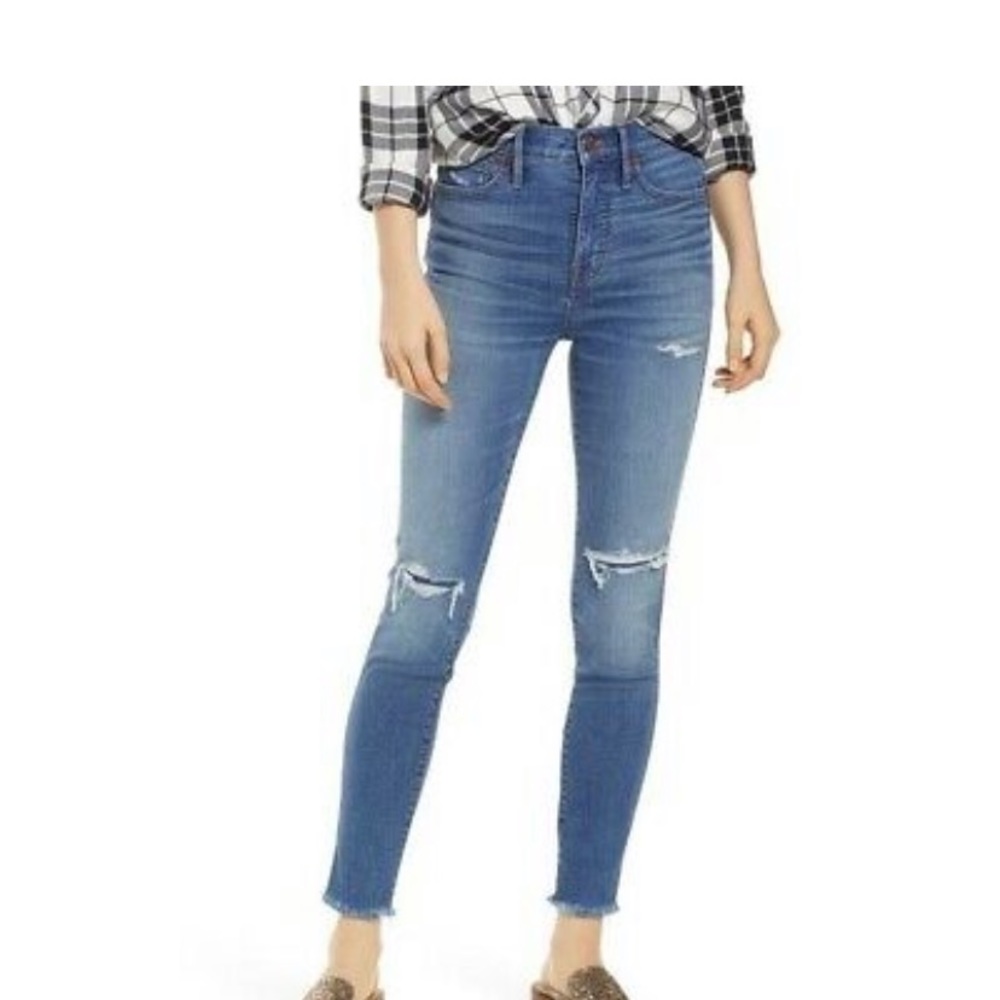 Madewell 10” High Rise Skinny distressed - size 27